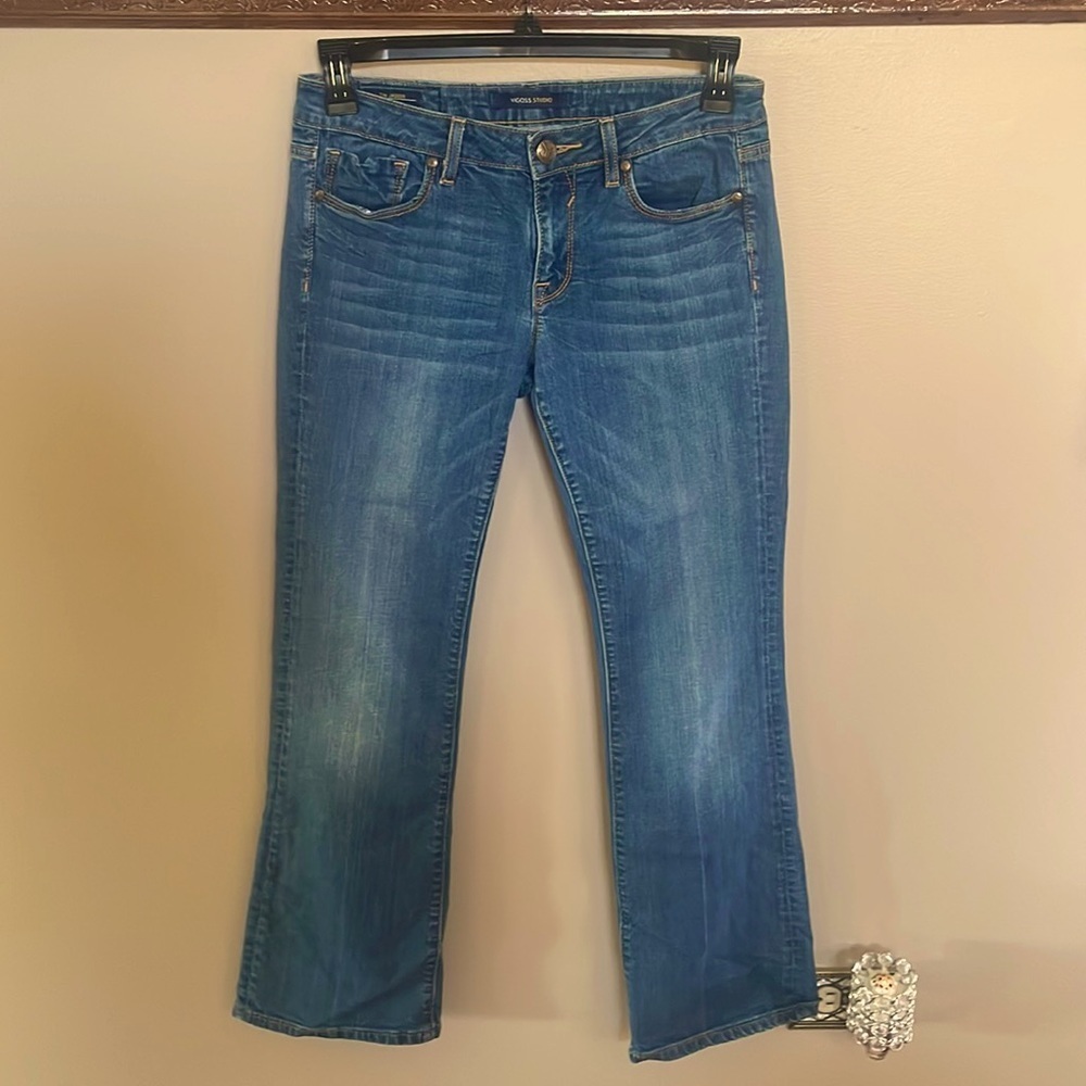 VIGOSS STUDIO women’s THE JAGGER BOOTCUT low rise jeans cotton spandex 7/8 w29